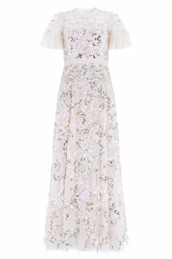 Dream Garland Gloss Round Neck Gown