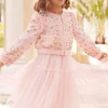 Emily Lace Georgette Bomber Jacket