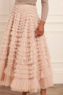 Hattie Ruffle Ankle Skirt