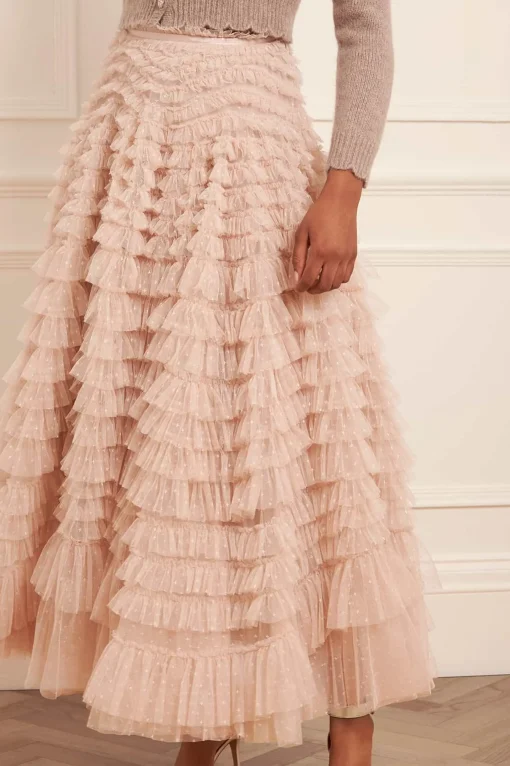 Hattie Ruffle Ankle Skirt