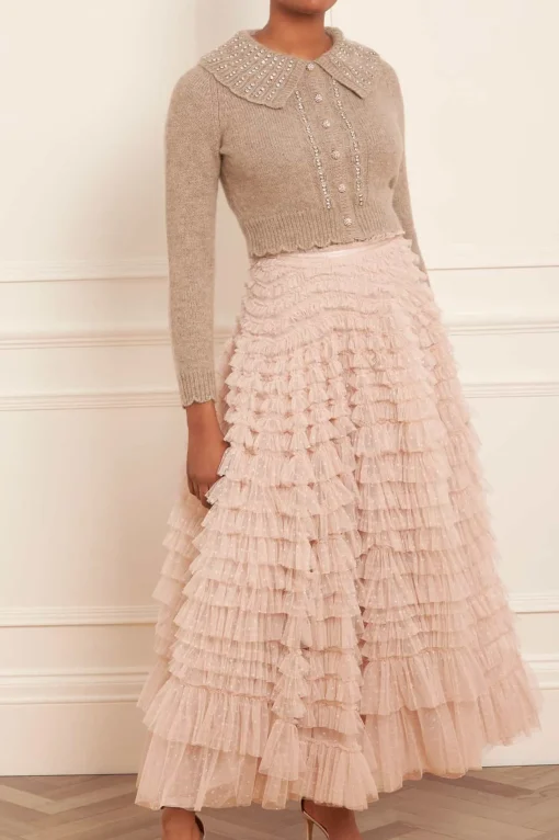 Hattie Ruffle Ankle Skirt