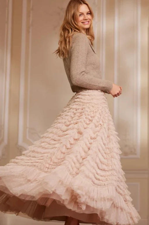 Hattie Ruffle Ankle Skirt