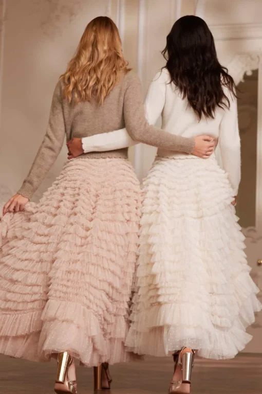Hattie Ruffle Ankle Skirt