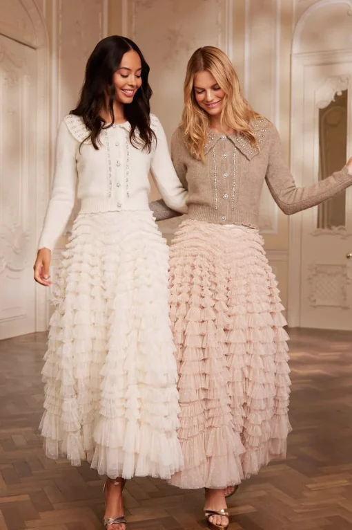 Hattie Ruffle Ankle Skirt