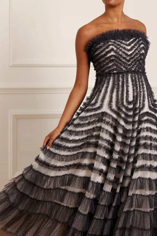 La Vie En Rose Strapless Gown