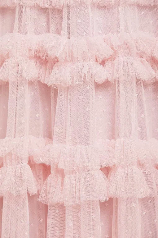 Lisette Ruffle Off Shoulder Micro Mini Dress