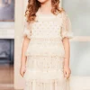 Polka Dot Smocked Kids Dress