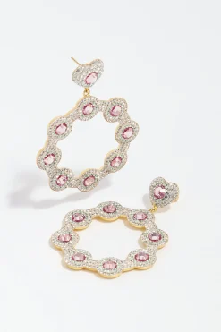 Rose Romance Hoop Earrings