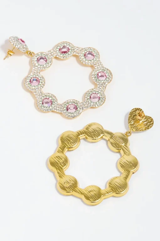 Rose Romance Hoop Earrings