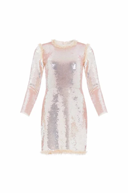 Valerie Gloss Long Sleeve Micro Mini Dress